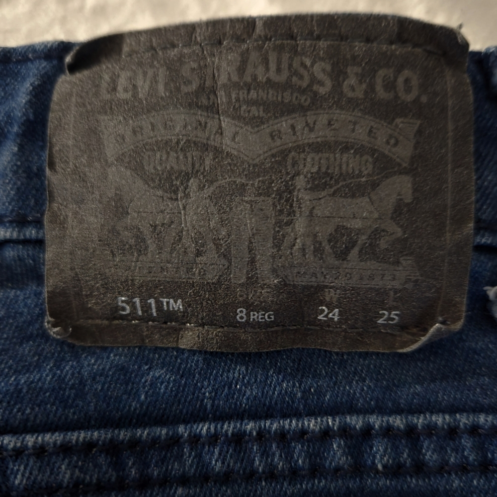 Kids Levi's Straight Leg Sz 8 reg Performance 511 Slim - Picture 4 of 5